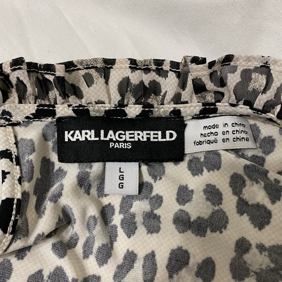 Karl Lagerfeld Long Sleeve Top - Woman’s Large - Picture 4 of 5